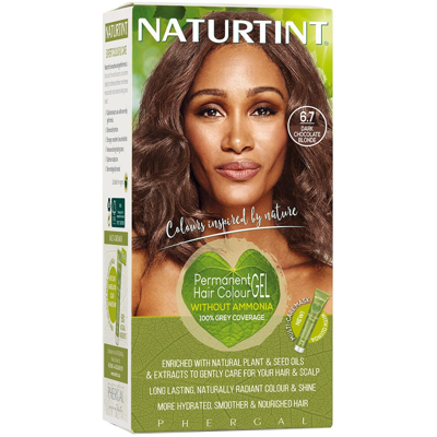 NATURTINT, ilgalaikiai plaukų dažai be amoniako, DARK CHOCOLATE BLONDE 6.7, 170 ml