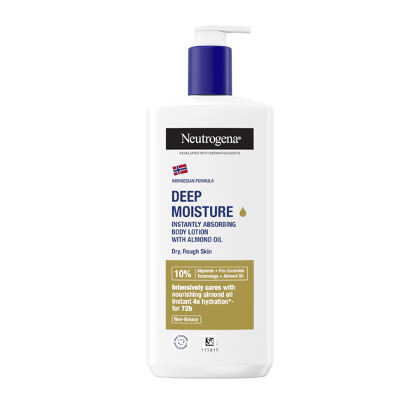 NEUTROGENA DEEP MOISTURE, greitai įsigeriantis kūno losjonas su migdolų aliejumi, 400ml paveikslėlis