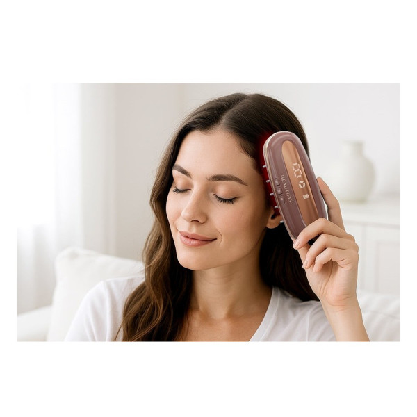 Beautifly plaukų augimą skatinantis lazeris-šukos Laser Boost Pro, rožinio aukso sp., 1 vnt.