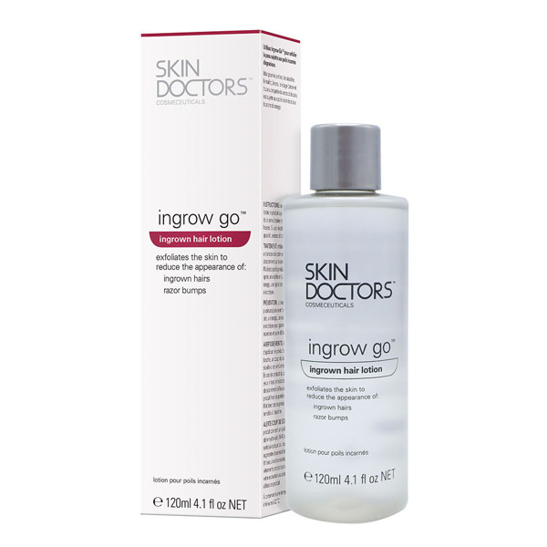 Skin Doctors, Ingrow Go, losjonas nuo plaukų įaugimo ir bėrimo po skutimosi, 120ml