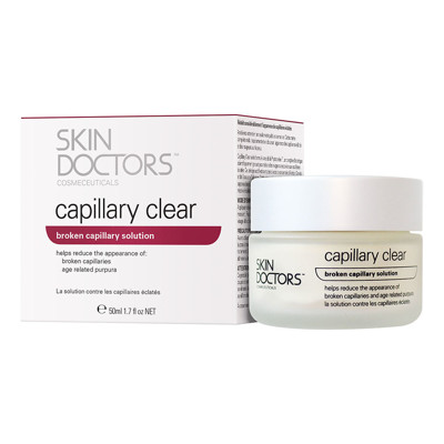 Skin Doctors, Capillary Clear, kremas veido odai išblukinantis sutrūkinėjusius kapiliarus, 50ml