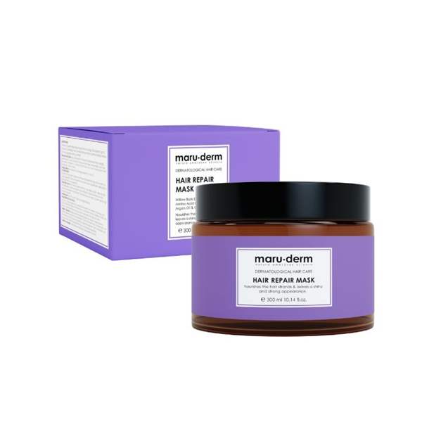 MARUDERM, plaukų kaukė atstatomoji pažeistiems plaukams, 300 ml paveikslėlis MARUDERM, plaukų kaukė atstatomoji pažeistiems plaukams, 300 ml paveikslėlis