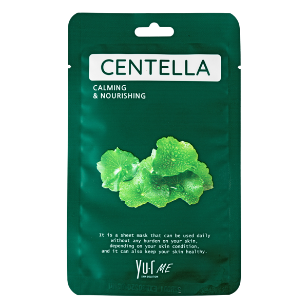 YU.R ME centella mask lakštinė veido kaukė su azijine centele 1vnt 25g