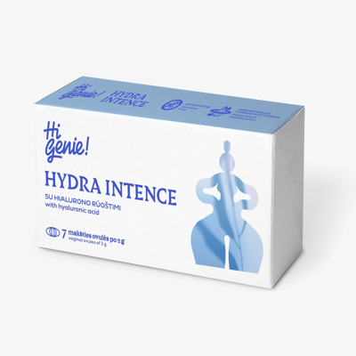 HI GENIE! HYDRA INTENCE, makšties ovulės, 2g, 7 vnt. paveikslėlis