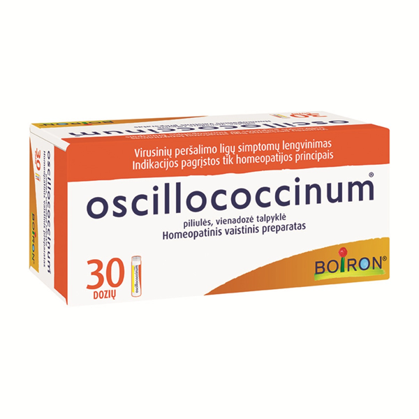OSCILLOCOCCINUM, piliulės, vienadozė talpyklė, N30  paveikslėlis