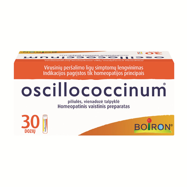 OSCILLOCOCCINUM, piliulės, vienadozė talpyklė, N30  paveikslėlis