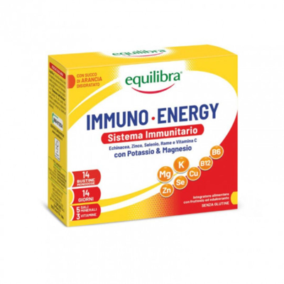 EQUILIBRA Immuno & Energy, kalis ir magnis, 14 paketėlių paveikslėlis