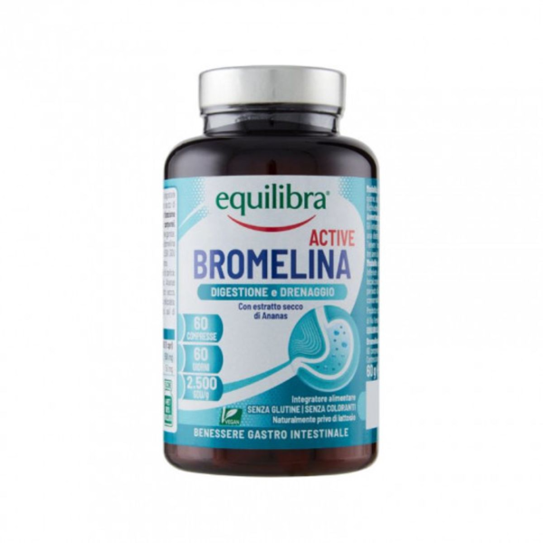 EQUILIBRA Bromelain Active, 60 tablečių paveikslėlis