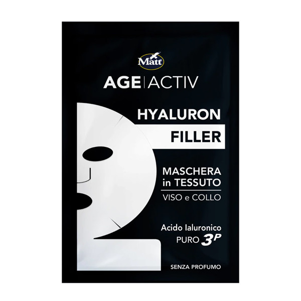 MATT AgeActiv Hyaluron Filler vienkartinė kaukė veidui, 1 vnt.