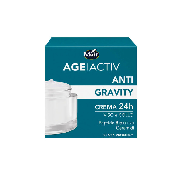 MATT AgeActiv Anti-Gravity kremas veidui ir dekoltė 24h, 50 ml