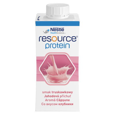 RESOURCE PROTEIN, braškių skonio gėrimas, 200ml, 4 vienetai paveikslėlis
