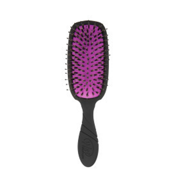WETBRUSH PRO SHINE ENHANCER plaukų šepetys su šerno šereliais, juodas WETBRUSH PRO SHINE ENHANCER plaukų šepetys su šerno šereliais, juodas