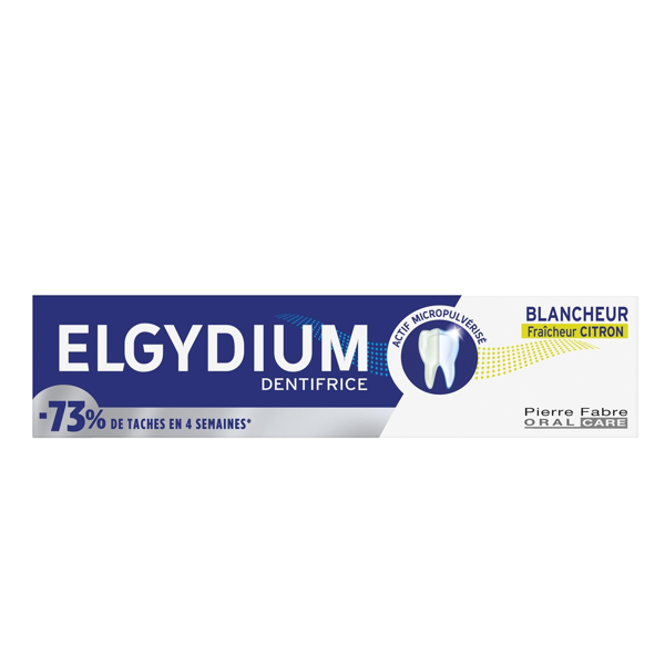 ELGYDIUM, WHITENING COOL LEMON, dantų pasta, balinamoji, citrinų skonio, 75ml, 1 vnt. paveikslėlis
