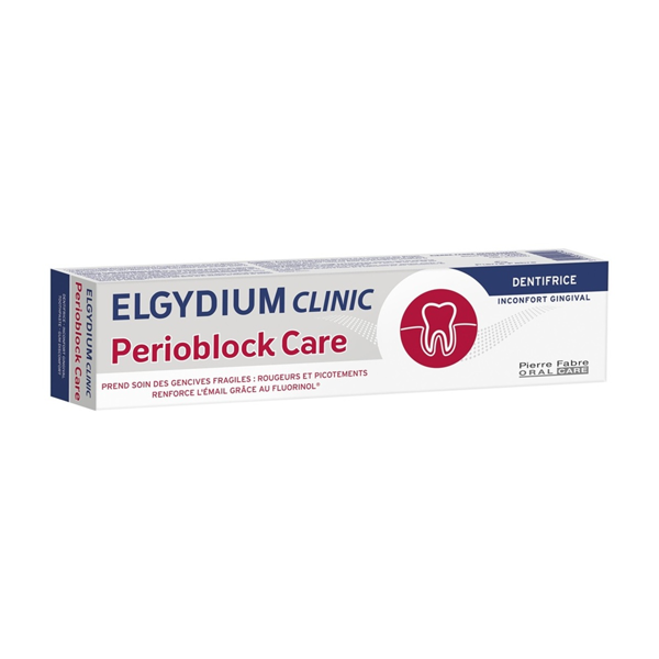 ELGYDIUM CLINIC PERIOBLOCK CARE, dantų pasta gelis, dantų ir dantenų apsaugai, 75ml, 1 vnt. paveikslėlis