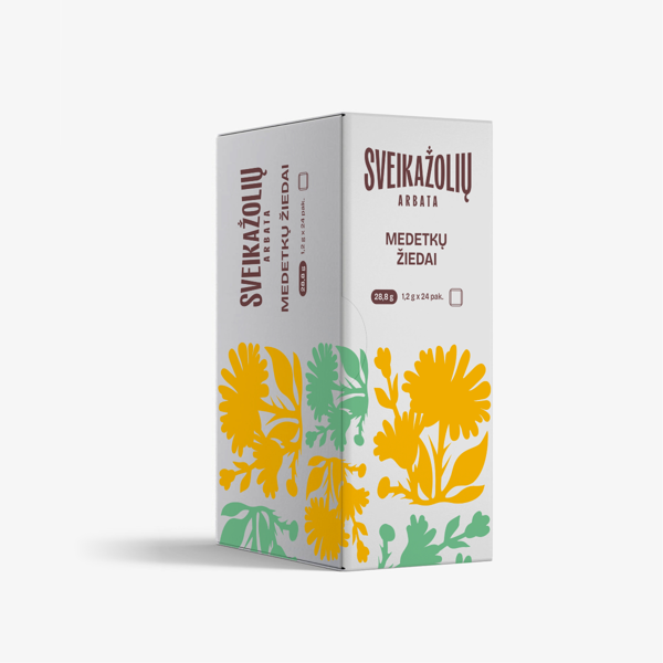 SVEIKAŽOLIŲ ARBATA MEDETKOS, žolelių arbata, 1,2g, 24 vnt paveikslėlis