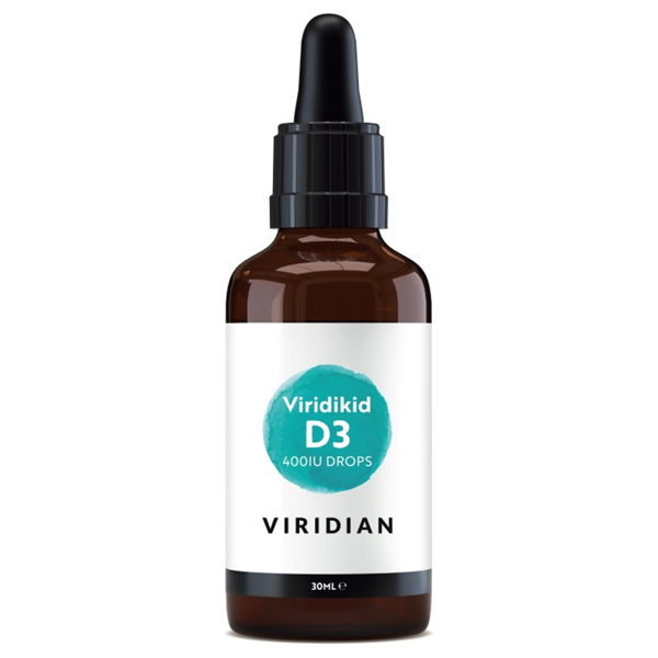 VIRIDIAN VIRIDKID VITAMIN D, skystas vitaminas D, 400IU, 30 ml paveikslėlis VIRIDIAN VIRIDKID VITAMIN D, skystas vitaminas D, 400IU, 30 ml paveikslėlis
