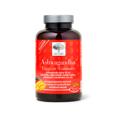 NEW NORDIC ASHWAGANDHA GUMMIES, 60 guminukų paveikslėlis