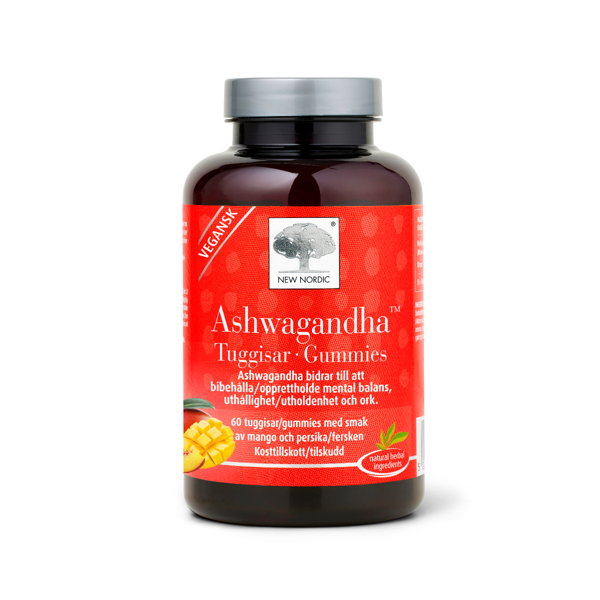 NEW NORDIC ASHWAGANDHA GUMMIES, 60 guminukų paveikslėlis