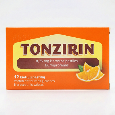Tonzirin 8.75 mg kietosios pastilės, N12 paveikslėlis