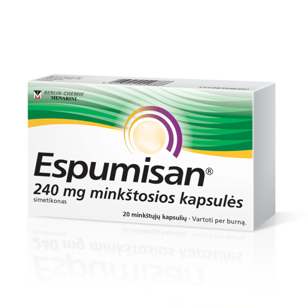 Espumisan, 240 mg minkštosios kapsulės, N20 paveikslėlis