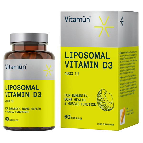 VITAMUN Liposominis vitaminas D3, 60 kapsulių paveikslėlis