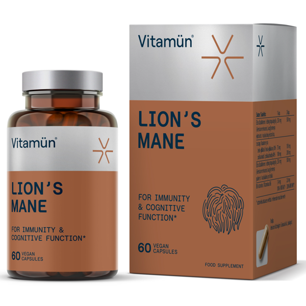 VITAMUN Lions Mane, 60 kapsulių paveikslėlis