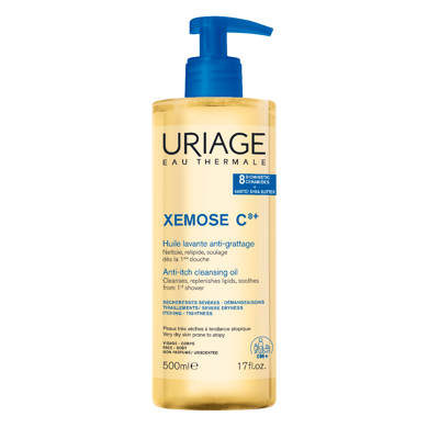 URIAGE XEMOSE C8+ HUILE, aliejinis prausiklis, veidui ir kūnui, 500ml, 1 vnt. paveikslėlis