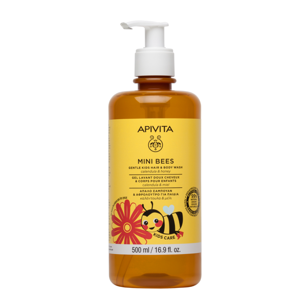 APIVITA, KIDS CALENDULA&HONEY, švelnus prausiklis, 500ml, 1 vnt. paveikslėlis