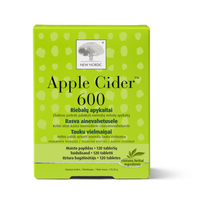 NEW NORDIC APPLE CIDER 600, 120 tablečių paveikslėlis