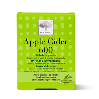 NEW NORDIC APPLE CIDER 600, 60 tablečių paveikslėlis
