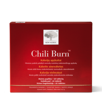 NEW NORDIC CHILI BURN, 60 tablečių paveikslėlis