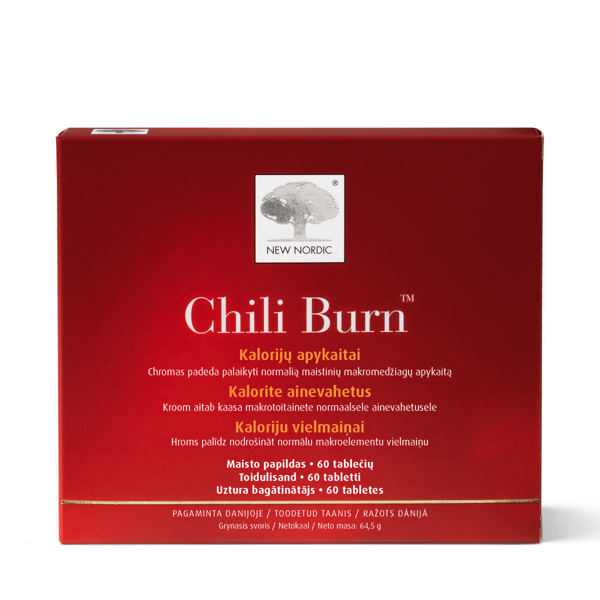 NEW NORDIC CHILI BURN, 60 tablečių paveikslėlis