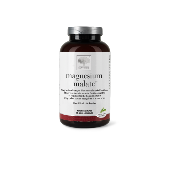 NEW NORDIC MAGNESIUM MALATE, 90 kapsulių paveikslėlis