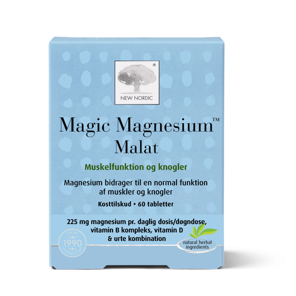 NEW NORDIC MAGIC MAGNESIUM MALAT, 60 tablečių paveikslėlis