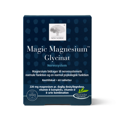 NEW NORDIC MAGIC MAGNESIUM GLYCINAT, 60 tablečių paveikslėlis