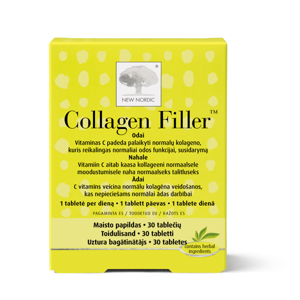 NEW NORDIC COLLAGEN FILLER, 30 tablečių paveikslėlis