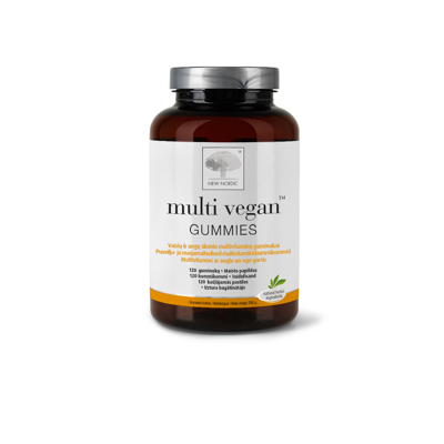 NEW NORDIC MULTI VEGAN GUMMIES, 120 guminukų paveikslėlis