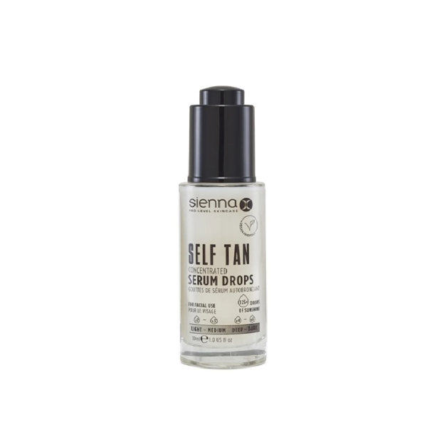 Sienna X koncentruoti savaiminio įdegio lašai, SELF TAN, 30ml
