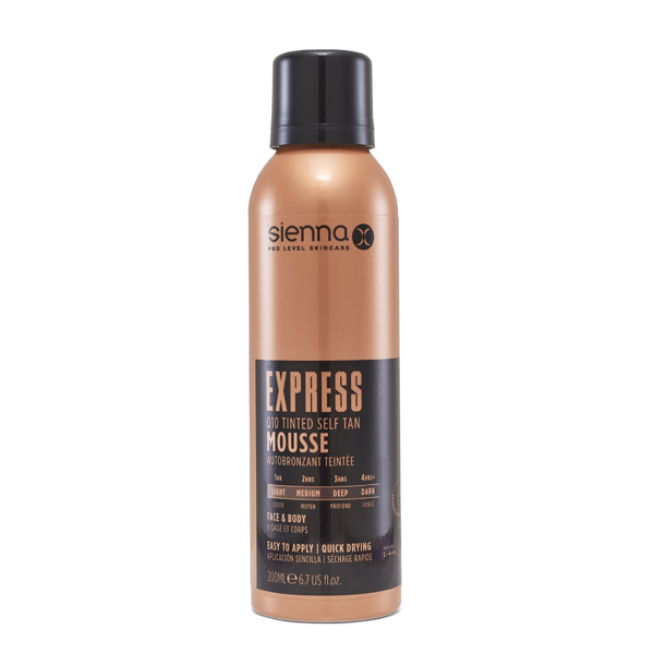 Sienna X savaiminio įdegio putos, EXPRESS, 200ml Sienna X savaiminio įdegio putos, EXPRESS, 200ml