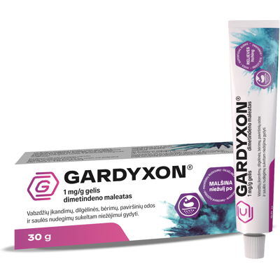 GARDYXON 1mg/g gelis dimetindeno maleatas, 30 g. paveikslėlis