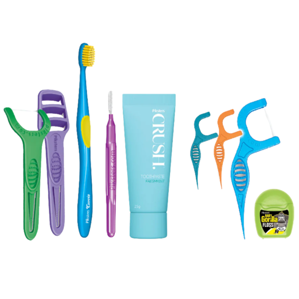 PIKSTERS ON THE GO, burnos higienos priemonių rinkinys suaugusiems, 1 vnt. paveikslėlis