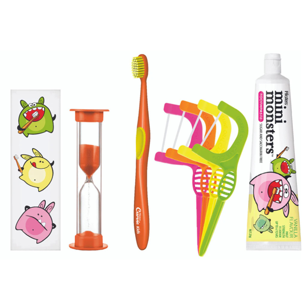 PIKSTERS MINI MONSTER KIT, burnos higienos priemonių rinkinys vaikams, 1 vnt. paveikslėlis PIKSTERS MINI MONSTER KIT, burnos higienos priemonių rinkinys vaikams, 1 vnt. paveikslėlis