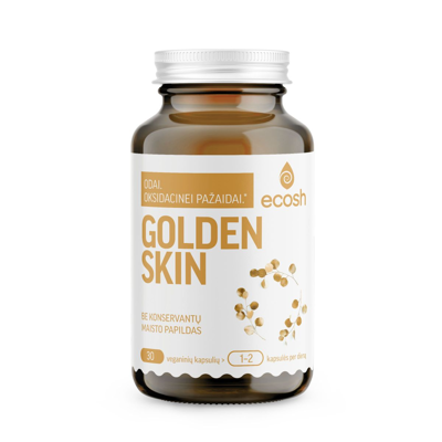 ECOSH GOLDEN SKIN, 30 kapsulių paveikslėlis