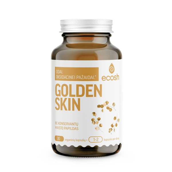 ECOSH GOLDEN SKIN, 30 kapsulių paveikslėlis