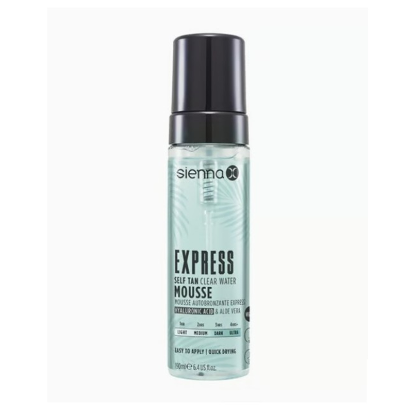 SIENNA X skaidrios savaiminio įdegio putos, EXPRESS TAN, 190 ml