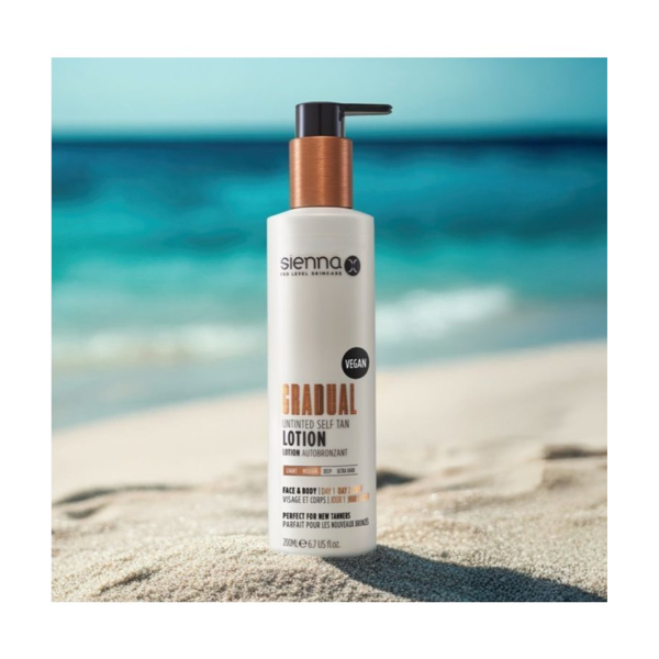 SIENNA X savaiminio įdegio losjonas GRADUAL, 200ml