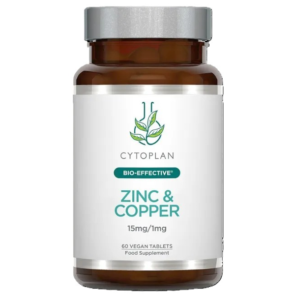 CYTOPLAN, Cinkas + varis: 15mg/1mg., 60 tabl. CYTOPLAN, Cinkas + varis: 15mg/1mg., 60 tabl.