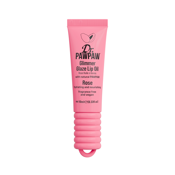 DR.PAWPAW lūpų aliejus GLIMMER GLAZE ROSE, 10ml