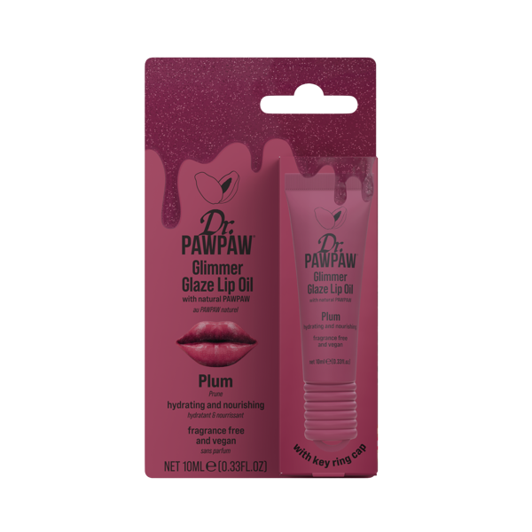 DR.PAWPAW lūpų aliejus GLIMMER GLAZE PLUM, 10ml