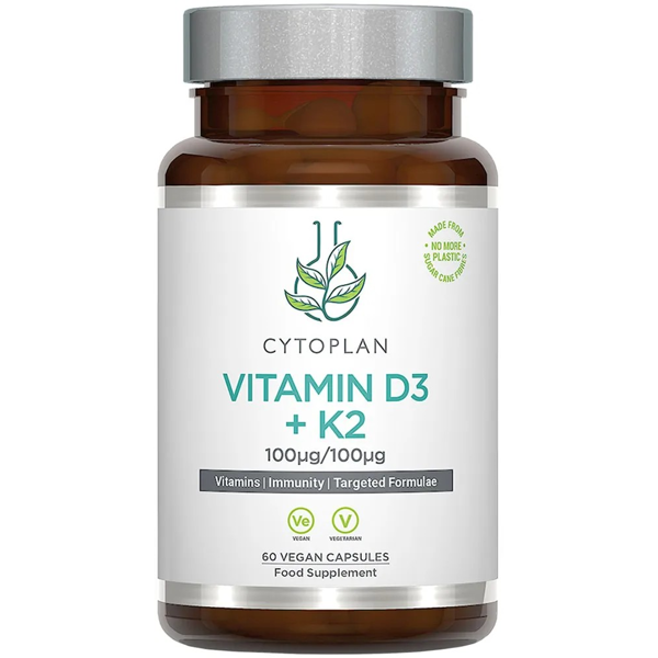 CYTOPLAN, Vitaminas D3 + K2, 4000 TV., 60 kaps.